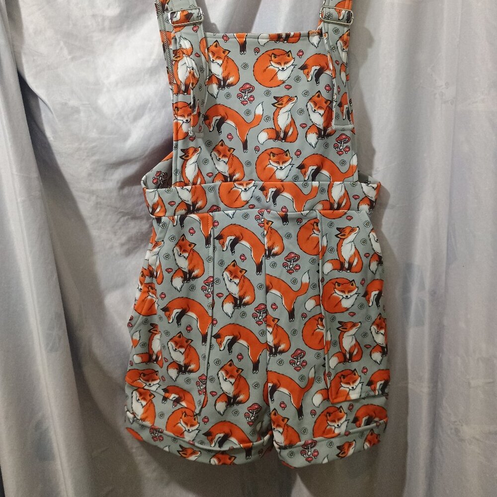 Blackmilk For Fox Sake Short Overalls - NWT